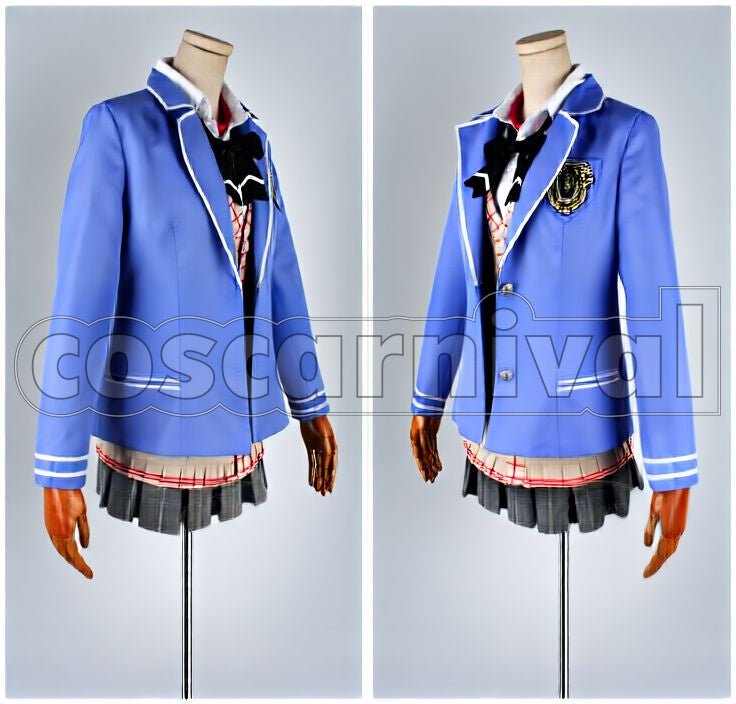 -Wonderful School Days- Neko, Saya Konohana Ashinaka High School Girls Uniform Cosplay cosplay costume from Gakuen K, front view 2