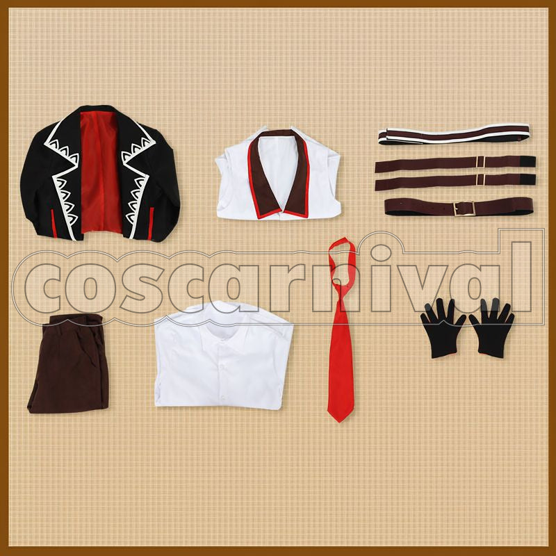 Diluc Concert Cosplay cosplay costume from Genshin Impact, set view