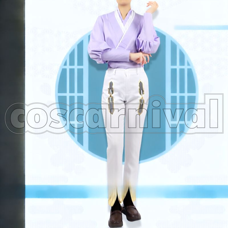 Inazuma Kamisato Ayato Cosplay cosplay costume from Genshin Impact, front view 5