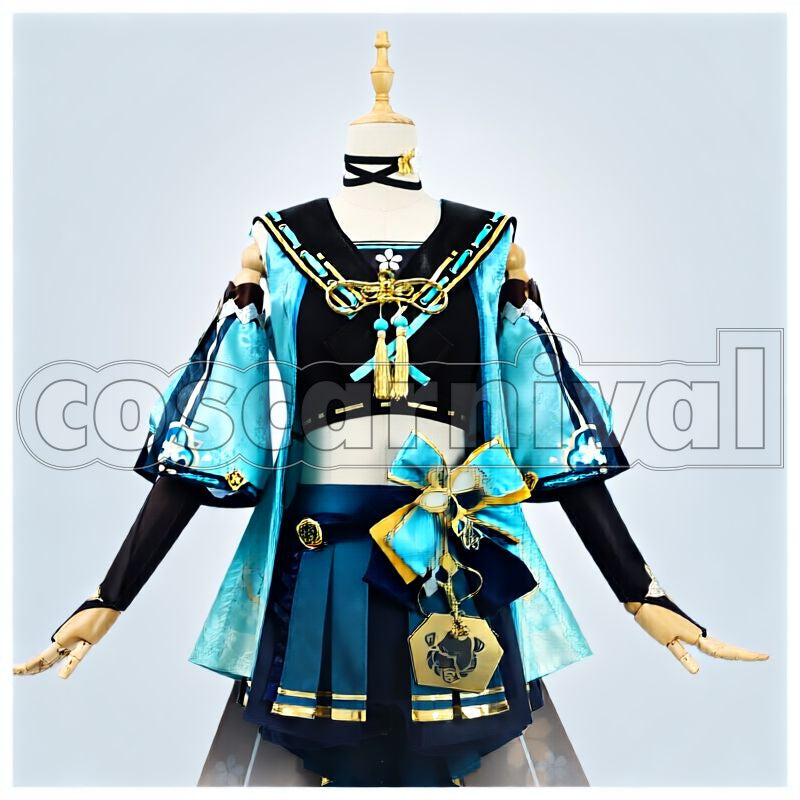 Inazuma Kirara Cosplay cosplay costume from Genshin Impact, front view 1