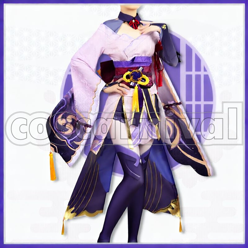 Inazuma Raiden Shogun Cosplay cosplay costume from Genshin Impact, front view 2