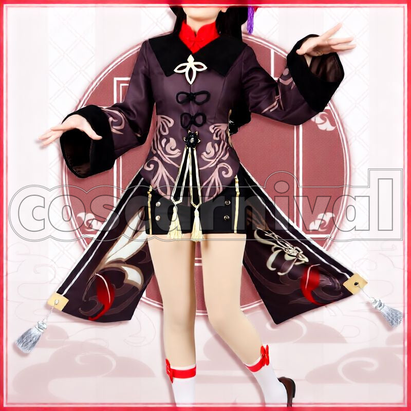 Liyue Hu Tao Cosplay cosplay costume from Genshin Impact, front view 2