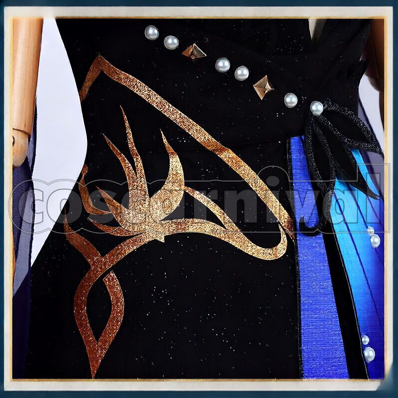 Liyue Keqing Opulent Splendor Cosplay cosplay costume from Genshin Impact, detail-5