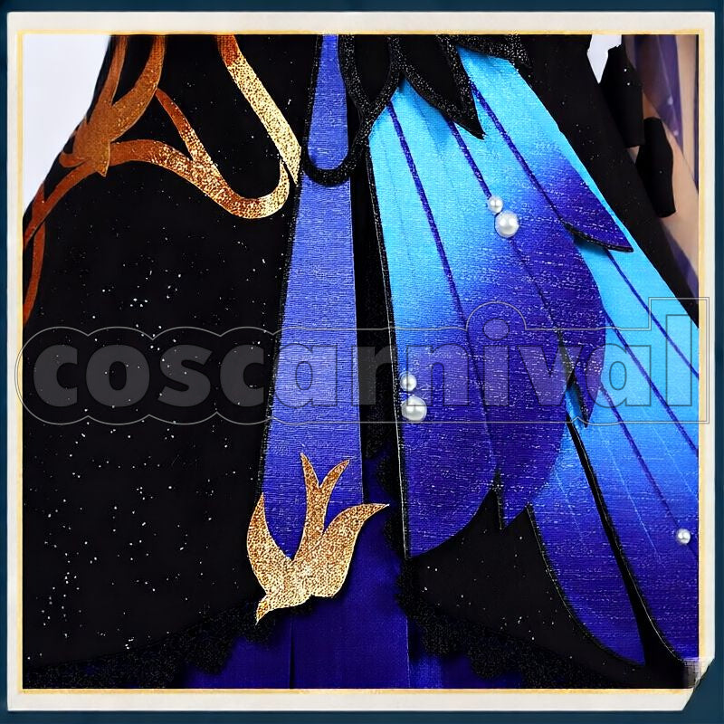 Liyue Keqing Opulent Splendor Cosplay cosplay costume from Genshin Impact, detail-6