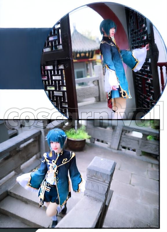 Liyue Xingqiu Cosplay cosplay costume from Genshin Impact, detail-1