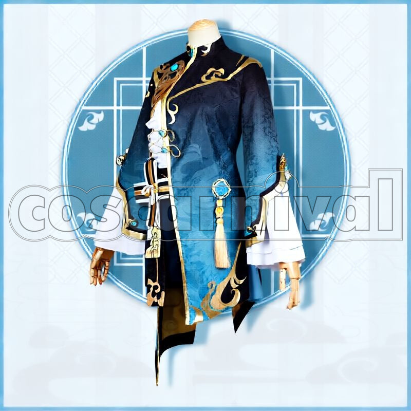 Liyue Xingqiu Cosplay cosplay costume from Genshin Impact, front view 7