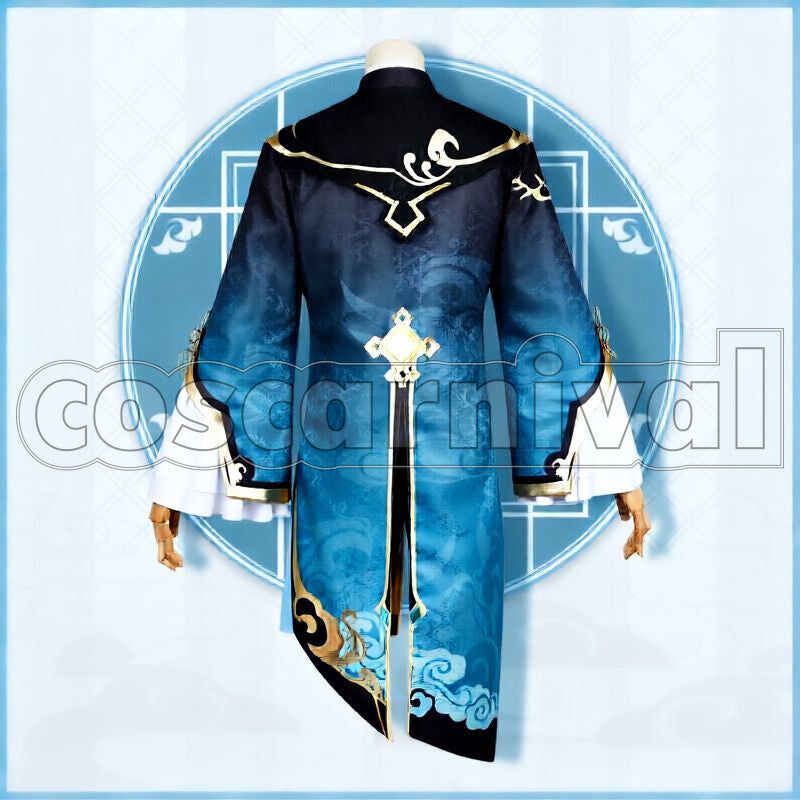 Liyue Xingqiu Cosplay cosplay costume from Genshin Impact, back view