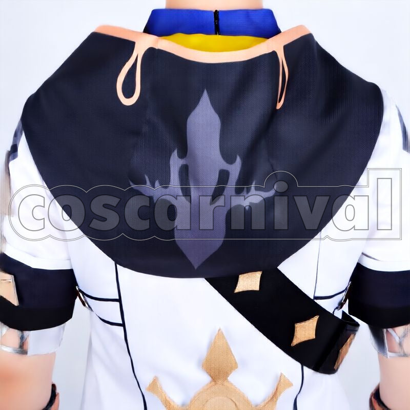 Mondstadt Albedo Kreideprinz Alchemist Cosplay cosplay costume from Genshin Impact, back view 2