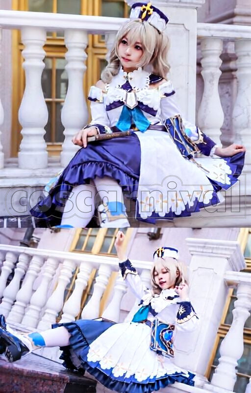 Mondstadt Barbara Cosplay cosplay costume from Genshin Impact, front view 5