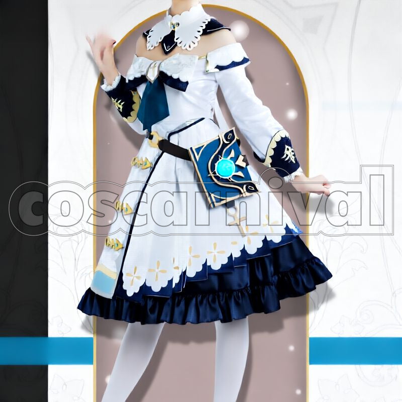 Mondstadt Barbara Cosplay cosplay costume from Genshin Impact, front view 8
