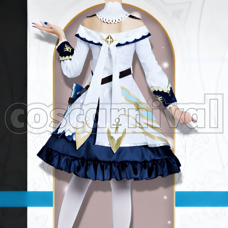 Mondstadt Barbara Cosplay cosplay costume from Genshin Impact, back view
