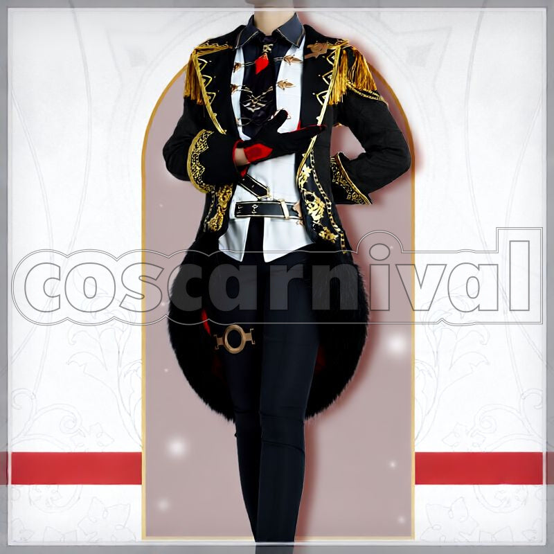Mondstadt Diluc Cosplay cosplay costume from Genshin Impact, front view 3