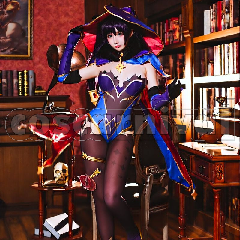 Mondstadt Mona Cosplay cosplay costume from Genshin Impact, front view 2