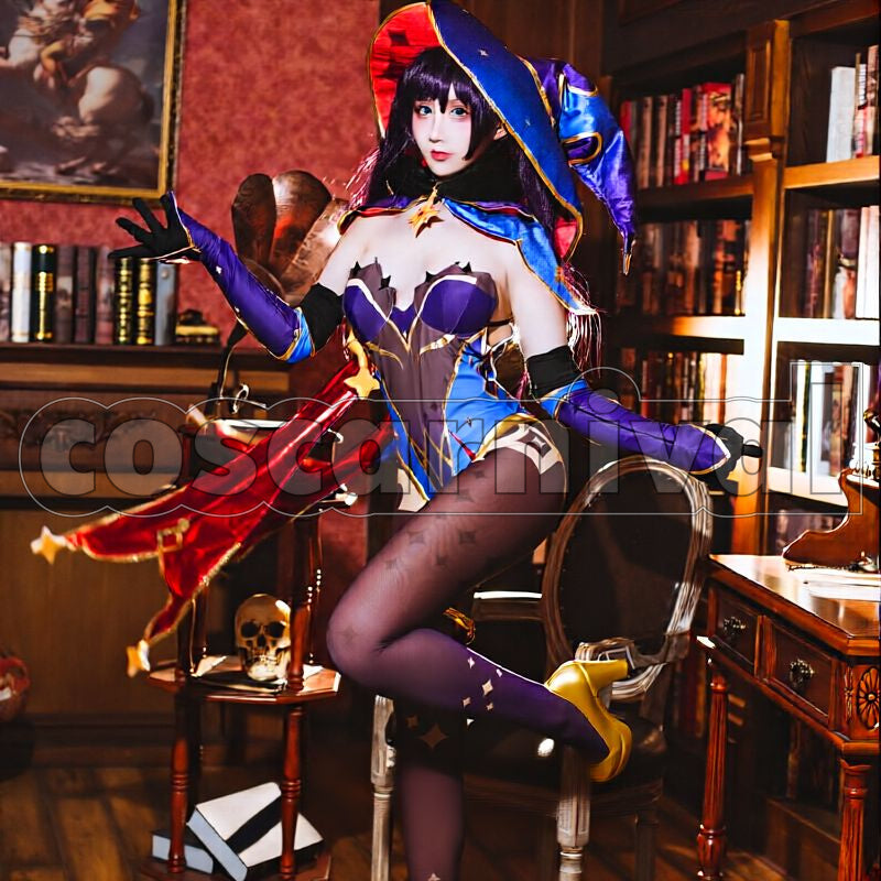 Mondstadt Mona Cosplay cosplay costume from Genshin Impact, front view 4