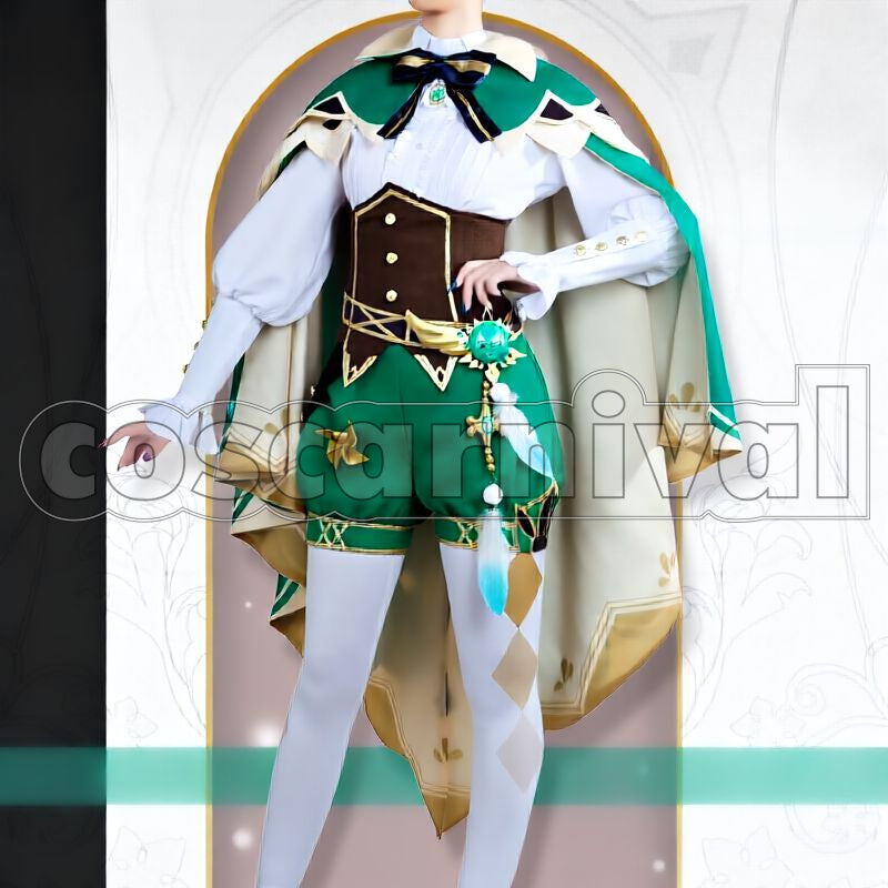 Mondstadt Venti Cosplay cosplay costume from Genshin Impact, front view 2