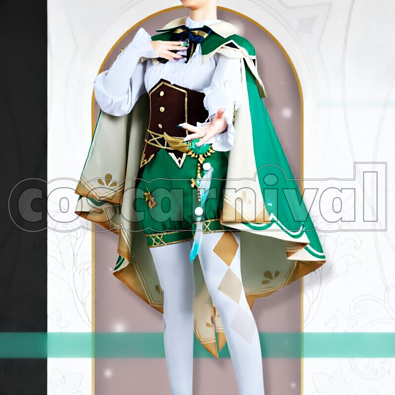 Mondstadt Venti Cosplay cosplay costume from Genshin Impact, front view 3