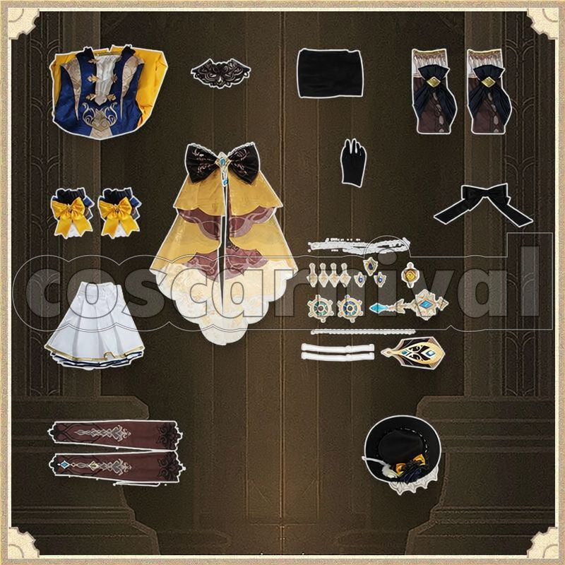 Navia Cosplay cosplay costume from Genshin Impact, set view
