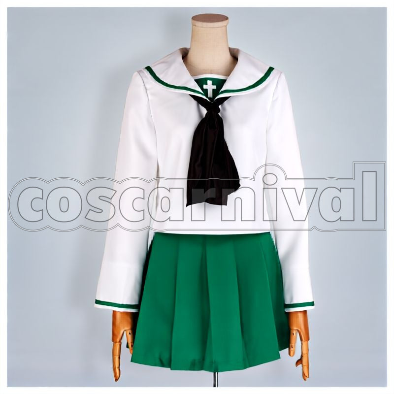 Panzer Miho Nishizumi Oarai Girls High School Uniform Cosplay cosplay costume from Girls und, front view 1