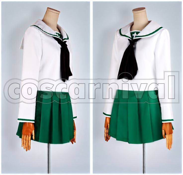 Panzer Miho Nishizumi Oarai Girls High School Uniform Cosplay cosplay costume from Girls und, front view 2