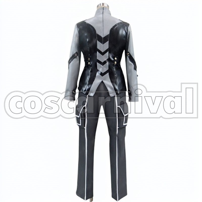 Protagonist cosplay costume from God Eater, back view 2