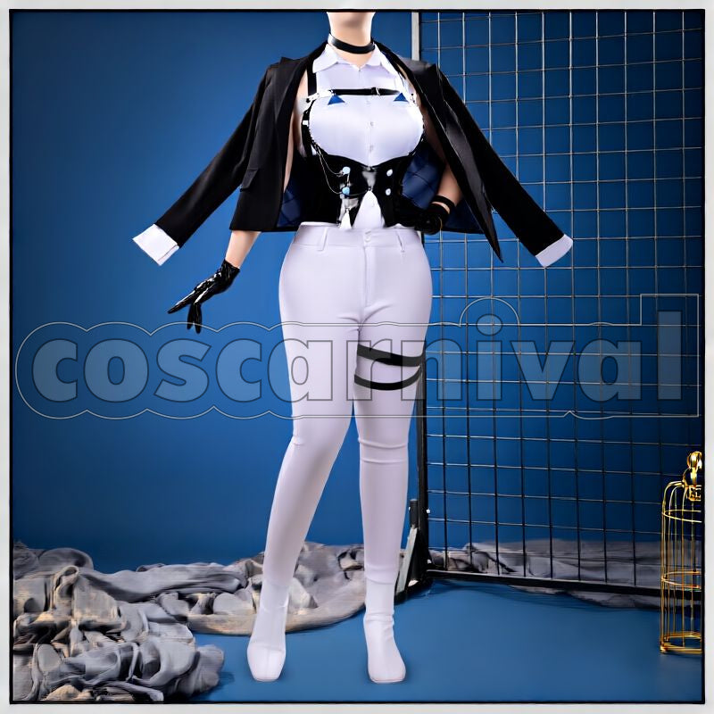 VICTORY: NIKKE Brid Silent Track Cosplay cosplay costume from GODDESS OF, front view 2