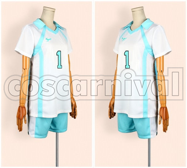 School Volleyball Club Toru Oikawa Sportswear cosplay costume from Haikyu!! Aobajosai High, front view 2