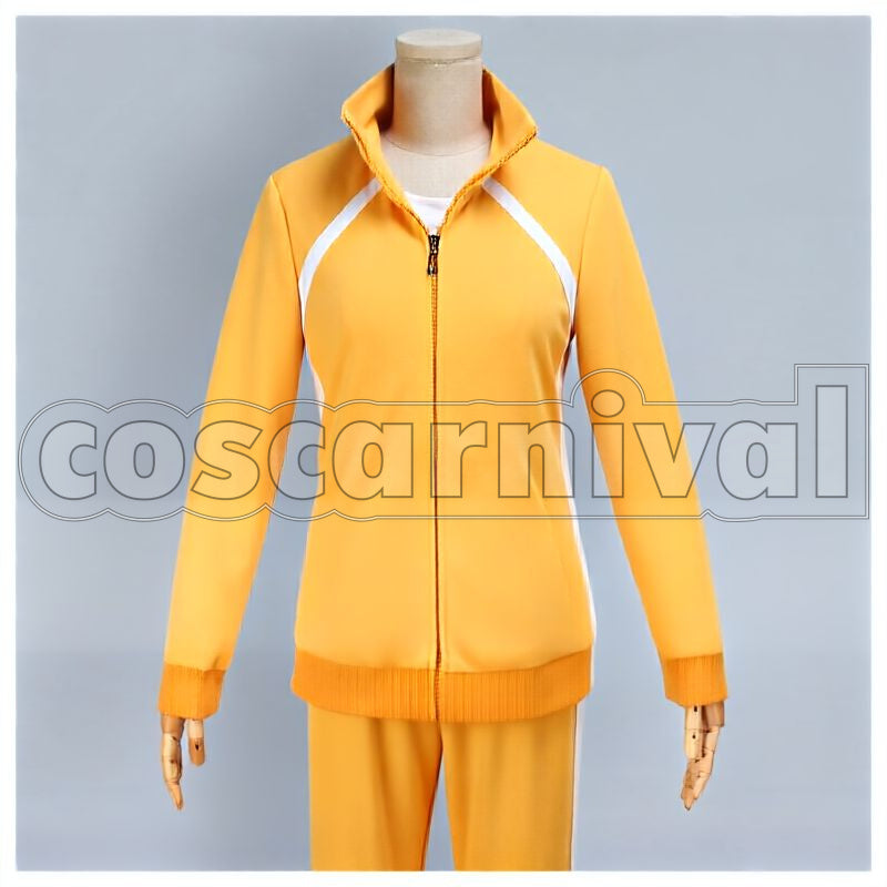 High Hana Misaki Female Team Manager Jersey Cosplay cosplay costume from Haikyu!! Johzenji, front view 1