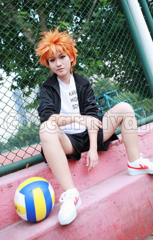High School Shoyo Hinata, Tobio Kageyama Jersey Shorts 3-Piece Set Cosplay cosplay costume from Haikyu!! Karasuno, piece set 36920 front view 2