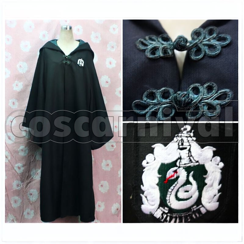 Slytherin Robe Cosplay cosplay costume from Harry Potter, front view