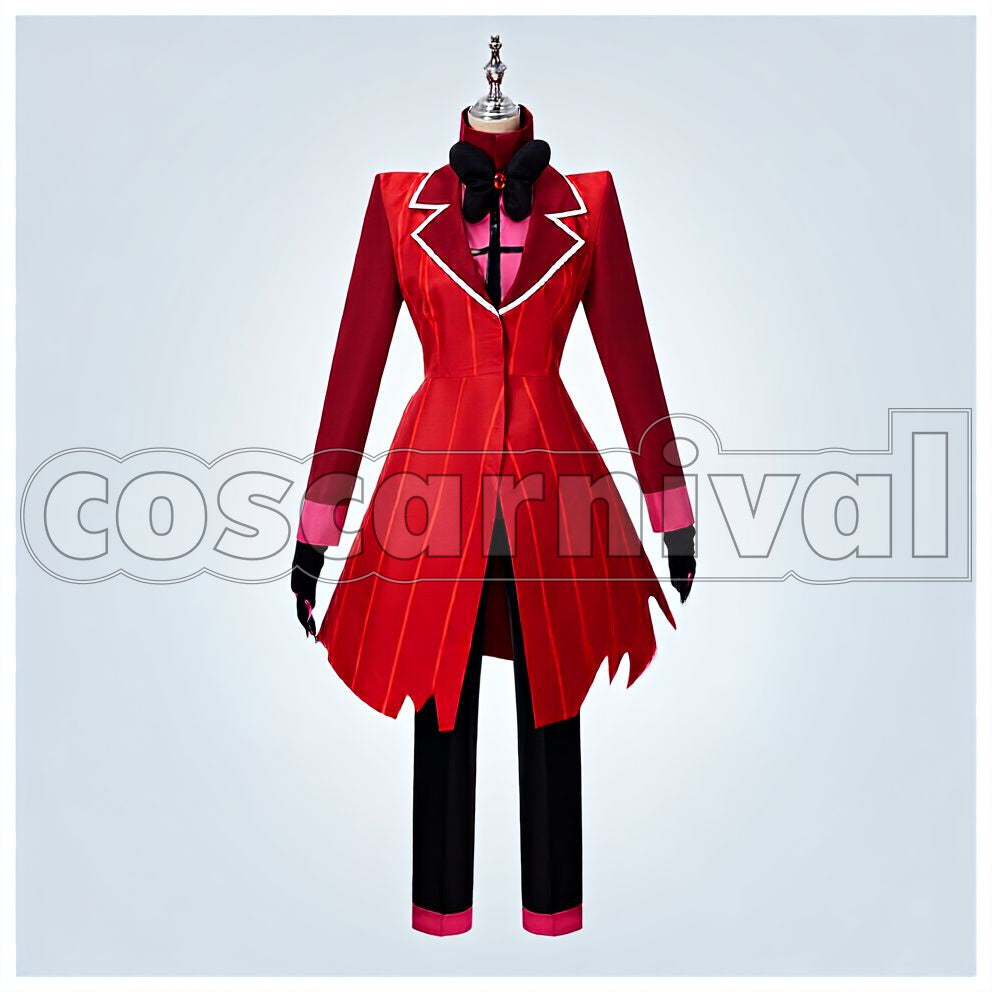 Alastor Cosplay cosplay costume from Hazbin Hotel, front view 1