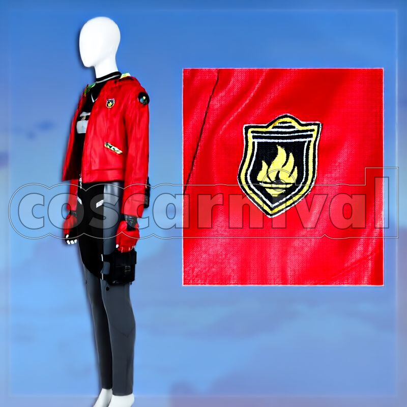 Heroes Akira Otori Hero Suit Cosplay cosplay costume from Helios Rising, side view 2