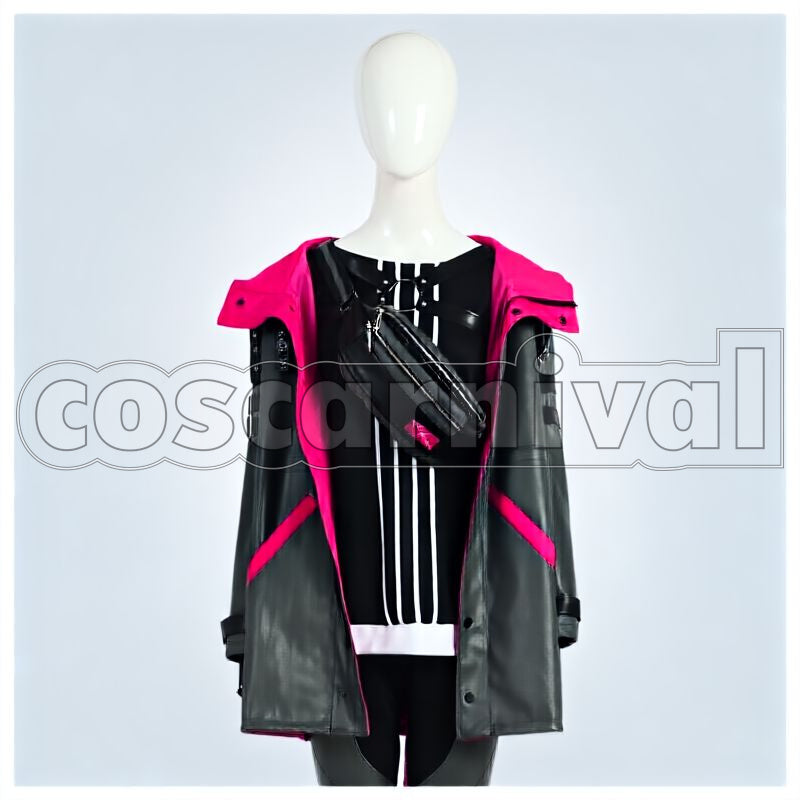 Heroes Faith Beams Hero Suit Cosplay cosplay costume from Helios Rising, front view 1