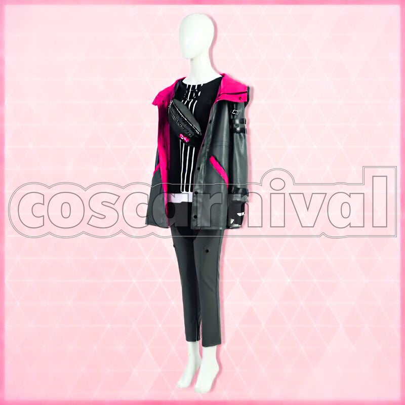 Heroes Faith Beams Hero Suit Cosplay cosplay costume from Helios Rising, side view 2