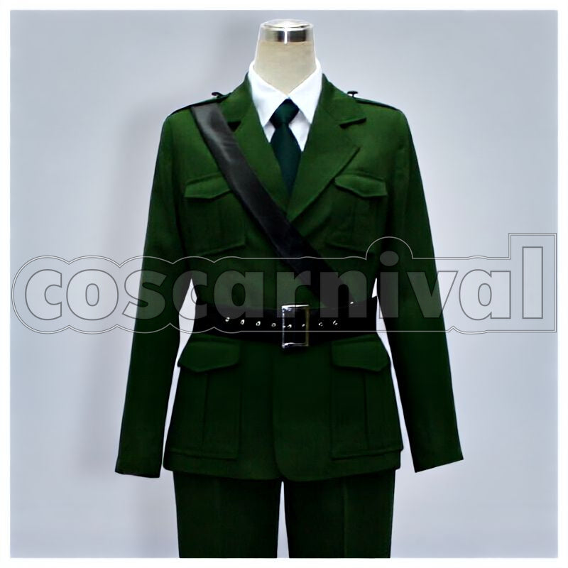 Powers England (Arthur Kirkland) Military Uniform Cosplay cosplay costume from Hetalia: Axis, front view 1