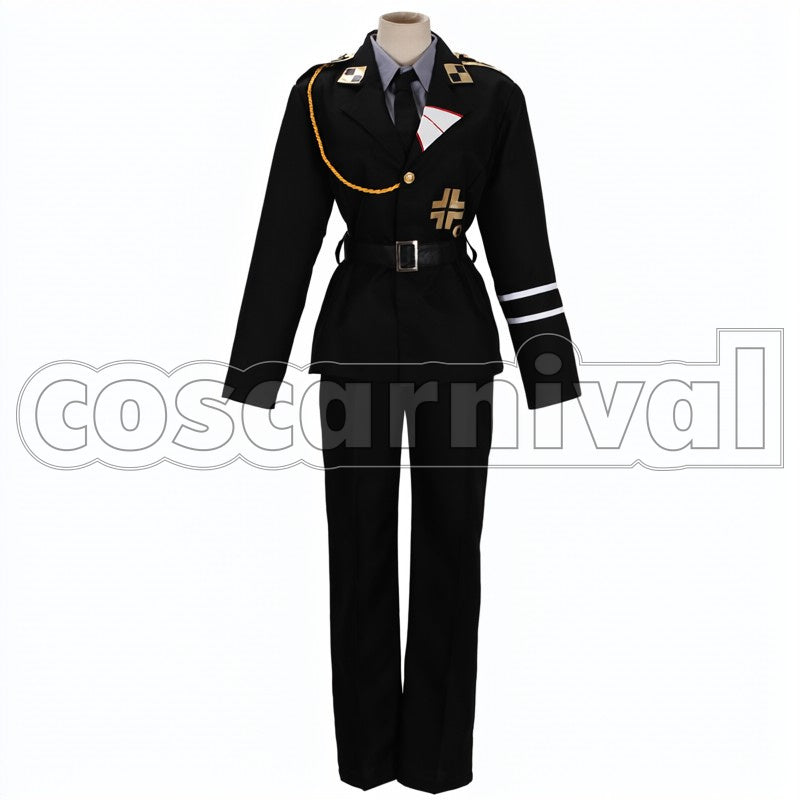 Prussia Gilbert Military cosplay costume from Hetalia: Axis Powers, front view