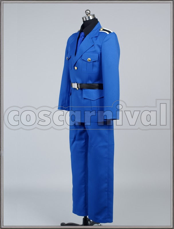 Italian Military cosplay costume from Hetalia: Axis Powers, side view