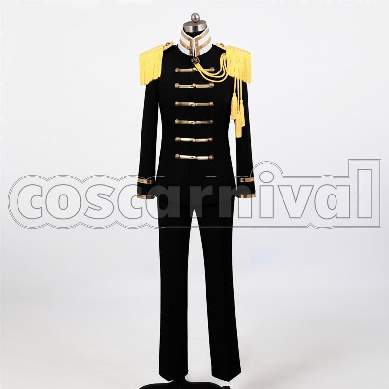 Japan Black Military cosplay costume from Hetalia: Axis Powers, front view