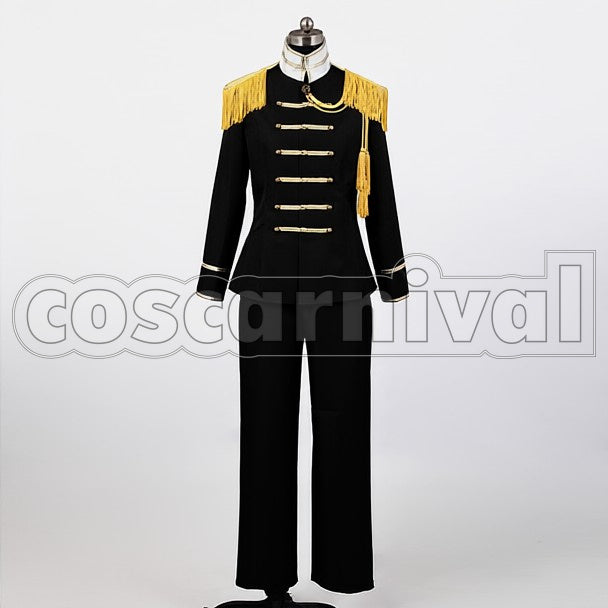 Japan Black Military cosplay costume from Hetalia: Axis Powers, front view