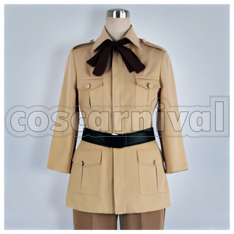 Powers Spain (Antonio Fernández Carriedo) Military Uniform Cosplay cosplay costume from Hetalia: Axis, front view