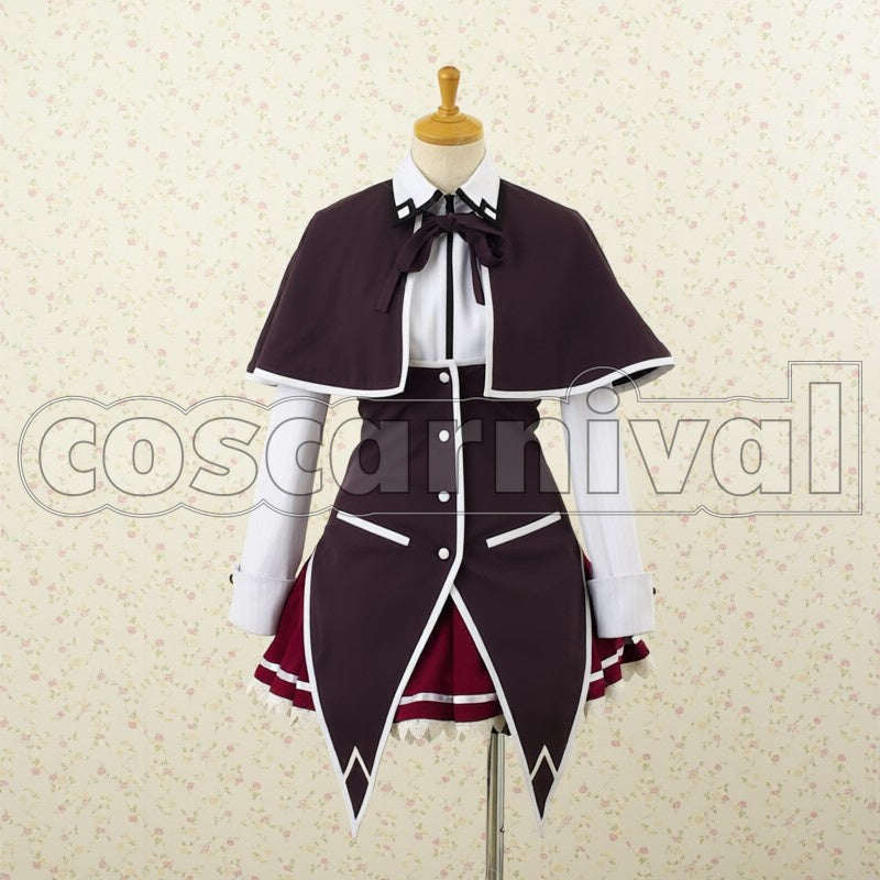 Rias Gremory cosplay costume from High School DxD, front view