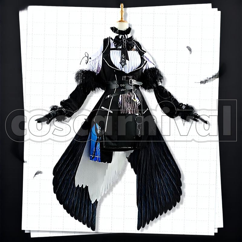 – Advent Nerissa Ravencroft Cosplay cosplay costume from Hololive English, front view 2