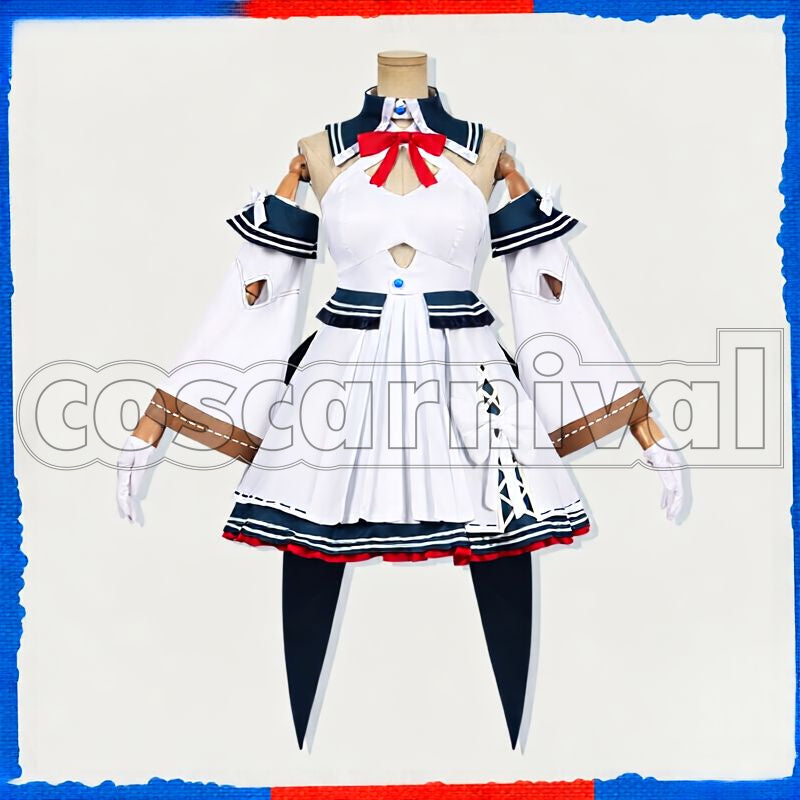 Shiranui Flare New Visual Cosplay cosplay costume from Hololive Fantasy, front view 2