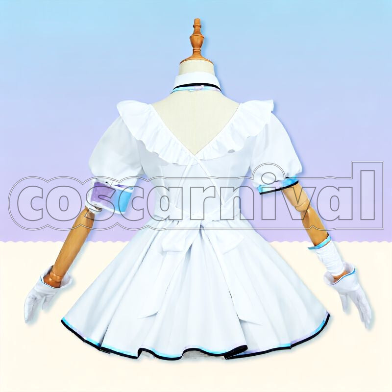 Amane Kanata Nurse Uniform Cosplay cosplay costume from hololive holoForce, back view 1