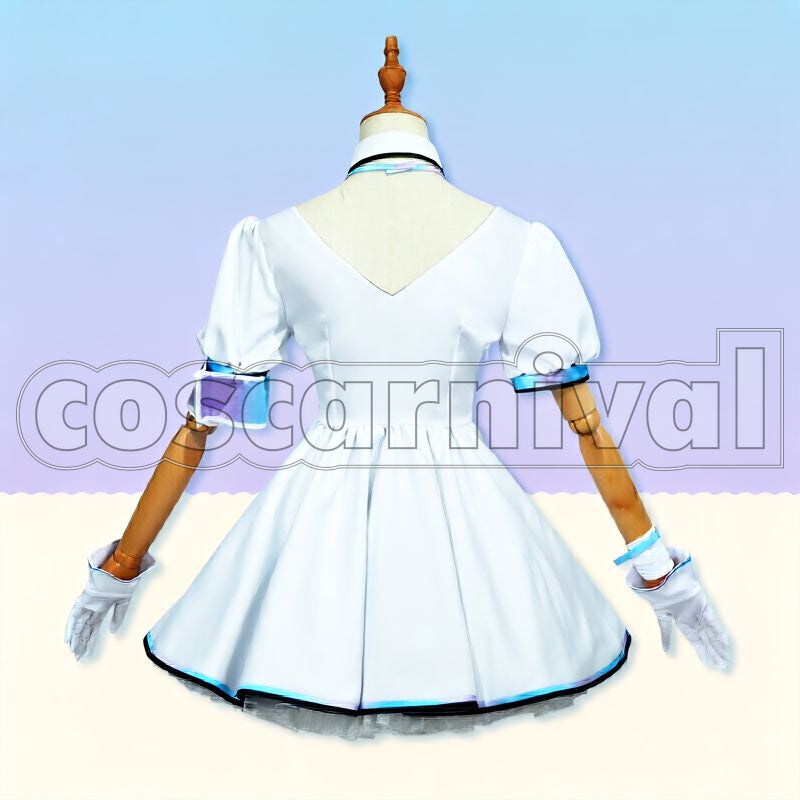 Amane Kanata Nurse Uniform Cosplay cosplay costume from hololive holoForce, back view 2