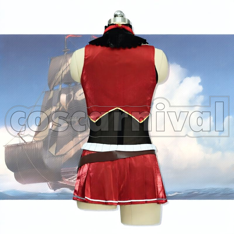 Calliope, Houshou Marine Cosplay cosplay costume from hololive Mori, back view 2