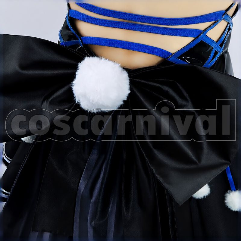 Pekora New Outfit Black Frilly Bunny Dress Cosplay cosplay costume from hololive Usada, detail 4 view 2