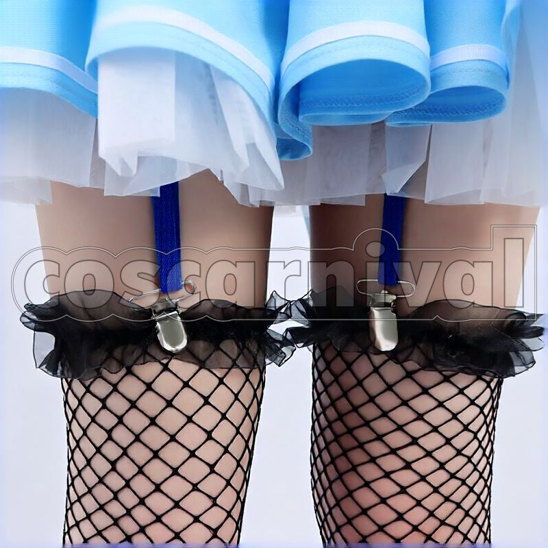 Pekora New Outfit White Frilly Bunny Dress Cosplay cosplay costume from hololive Usada, detail-8