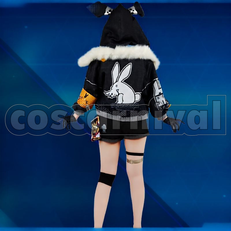 3rd Bronya Zaychik Haxxor Bunny Cosplay cosplay costume from Honkai Impact, back view
