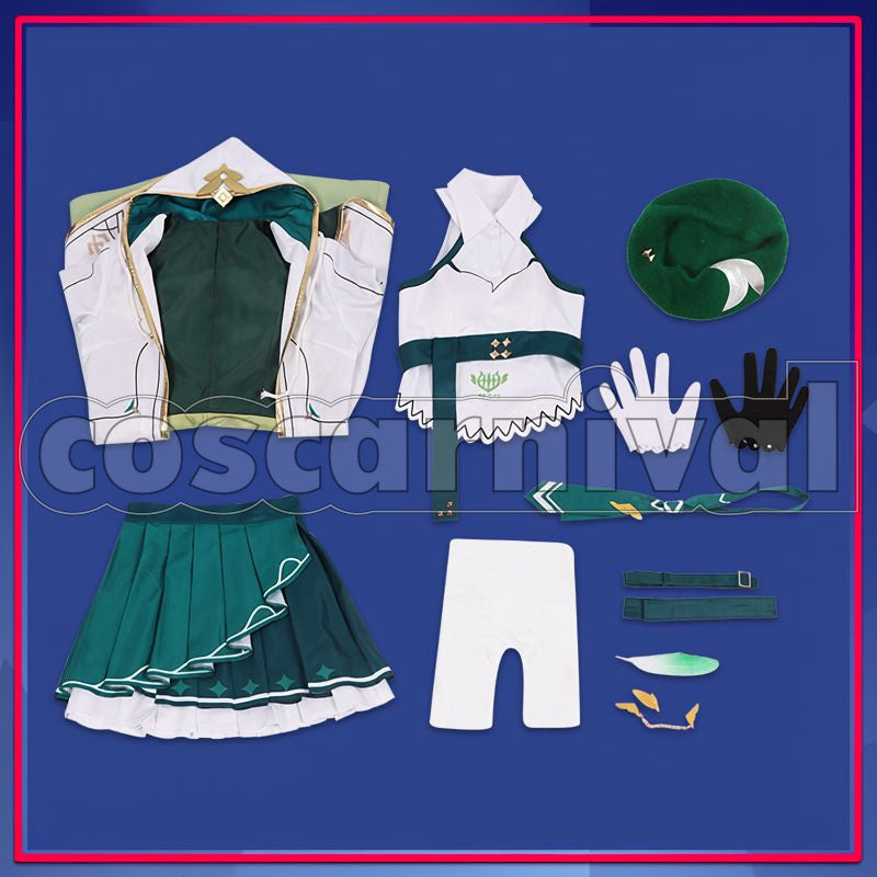 3rd Theresa Apocalypse Verdant Sky Cosplay cosplay costume from Honkai Impact, set view