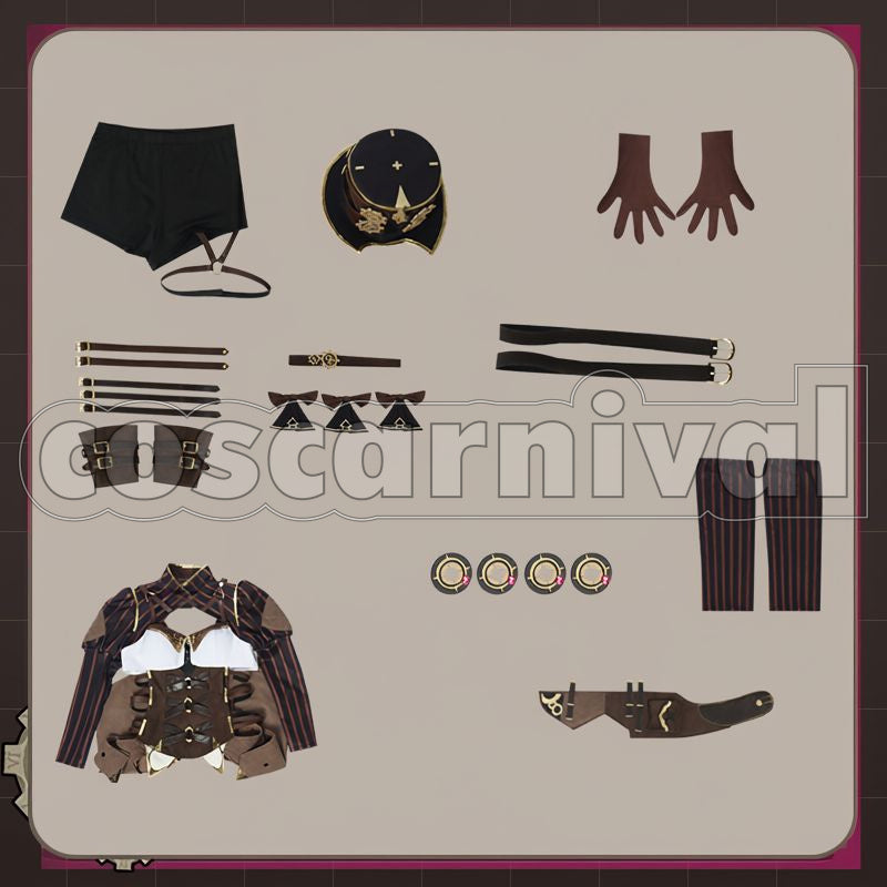 3rd Vill-V Cosplay cosplay costume from Honkai Impact, set view